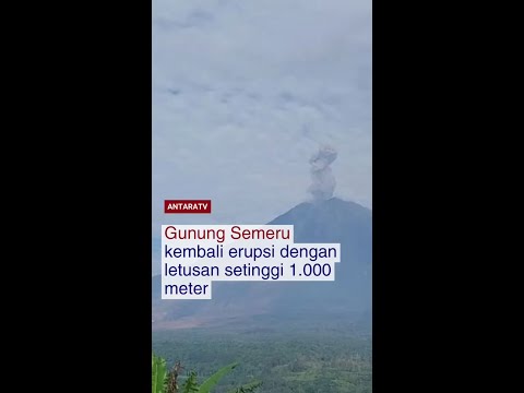 Gunung Semeru Meletus Jawa Timur