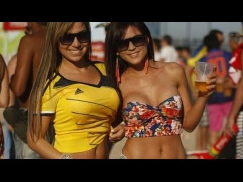 コロンビアのサポーターが美人すぎると話題に ワールドカップ Youtube