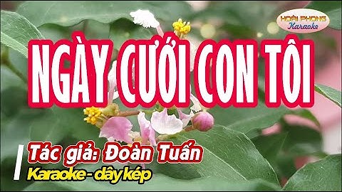 Ngày cưới con tôi | karaoke vọng cổ - dây kép || Tác giả: Đoàn Tuấn