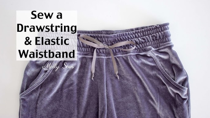 Two ways to sew a half elasticated Waistband. Tutorial for the Bolt  Culottes from Maker With Mandi 