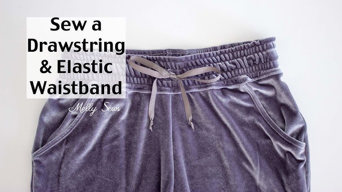 Sewing Tips And Tricks For Elastic WaistBand With Drawstring