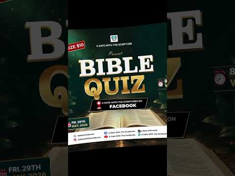 It's 1 hour to go 🚶‍♂️ All roads lead to Facebook by 8 pm #biblequiz #adws #quiztime