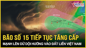 Nóng nhất: Bão số 15 “lớn phổng” tiếp tục tăng cấp, mạnh lên dữ dội khi hướng vào đất liền Việt Nam