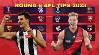 ROUND 6 AFL TIPS 2023 + MARGIN COMP