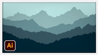 Mountain View Landscape Illustration | Adobe Illustrator Tutorial | Vector Art | Q-Tube