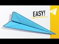 The EASIEST Paper Airplane Ever — How to fold the Classic Dart Paper Airplane | Easy Tutorial