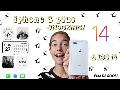 IPHONE 8 PLUS UNBOXING & DIT IS MIJN IOS14 || unboxing ||| Fam de Rooij