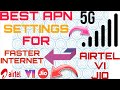 5G BEST APN SETTINGS FOR AIRTEL VI JIONETWORK #apn #apnsetting #viral #shorts @hemantkumarrverma6611