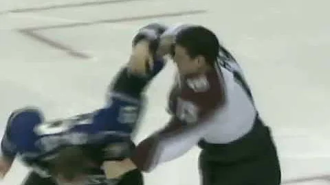 Dan Hinote vs Sean Avery Mar 20, 2006