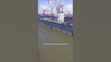 Submerged floating dock. Πλωτή δεξαμενή. #maritime #docking #shipyard #marine #sea #ship