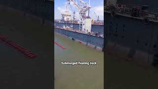 Submerged floating dock. Πλωτή δεξαμενή. #maritime #docking #shipyard #marine #sea #ship