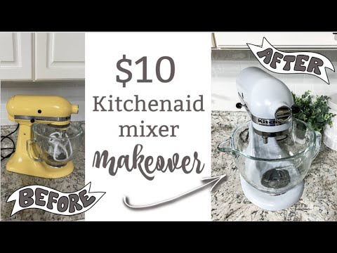 How To Paint a KitchenAid Mixer a New Color