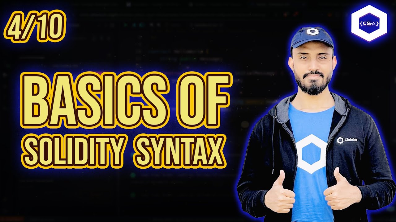 4/10 - Basics Of Solidity Syntax - YouTube