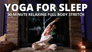 YOGA FOR SLEEP || 30 minute relaxing full body stretch for the best sleep.. Ashley Freeman screenshot 3