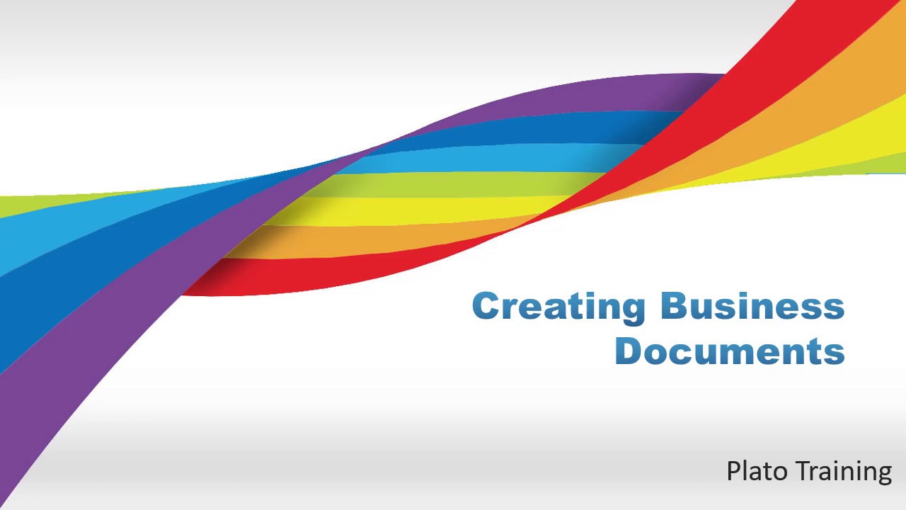 Business Documents Business Administration Lesson 9 Plato