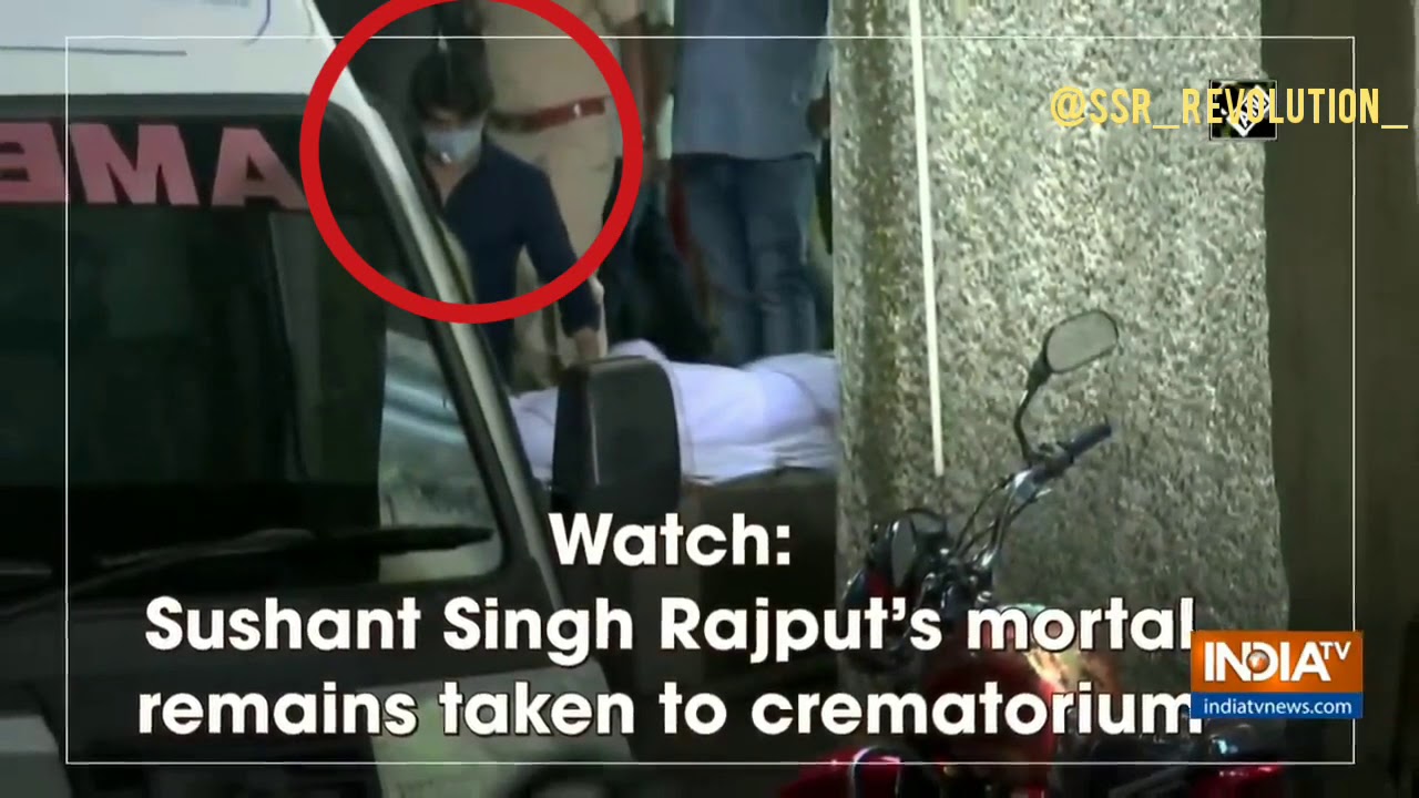 Sandeep SSingh in ambulance everywhere Sushant Singh Rajput angel's body was taken.