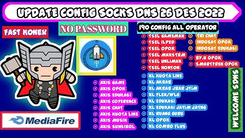 Update config socks dns terbaru all operator, fast konek, #axisgame #internetgratis