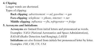 Word formation in english