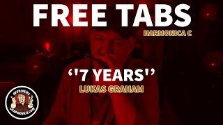 Video thumbnail of "Lukas Graham - 7 Years - Harmonica C"