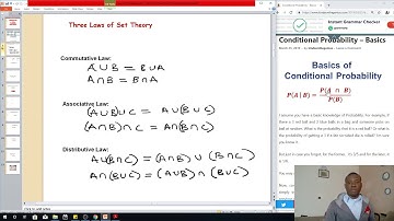Probability Theory Tutorial 1- Review of Laws of the Set Theory