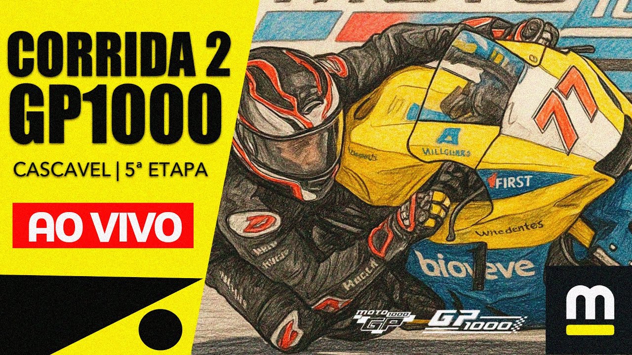 MOTO1000GP - AO VIVO E COM IMAGENS - Cascavel | Corrida 2 | GP1000 - 31/08