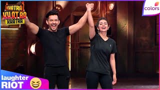 Khatra Khatra Khatra | Haarsh &amp; Bharti Torture Karan Patel &amp; Aditi with Games | Colors TV