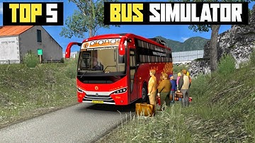 Top 5 High Graphics Bus Simulator games for android 2023 | 5 *realistic* Graphics Simulator games