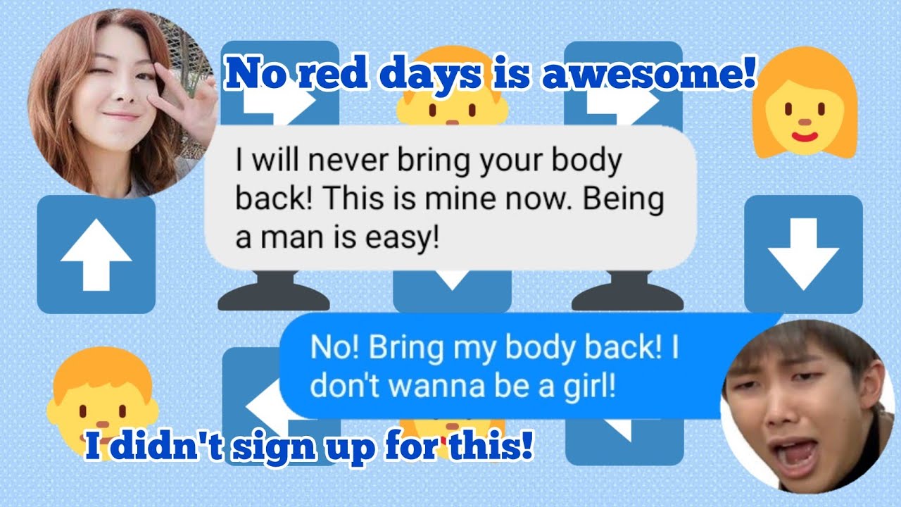 bts texts - y/n and rm: body switching | we wen