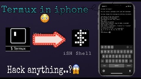 How to install Termux in iPhone (iSH Shell) || run python || Kali Linux