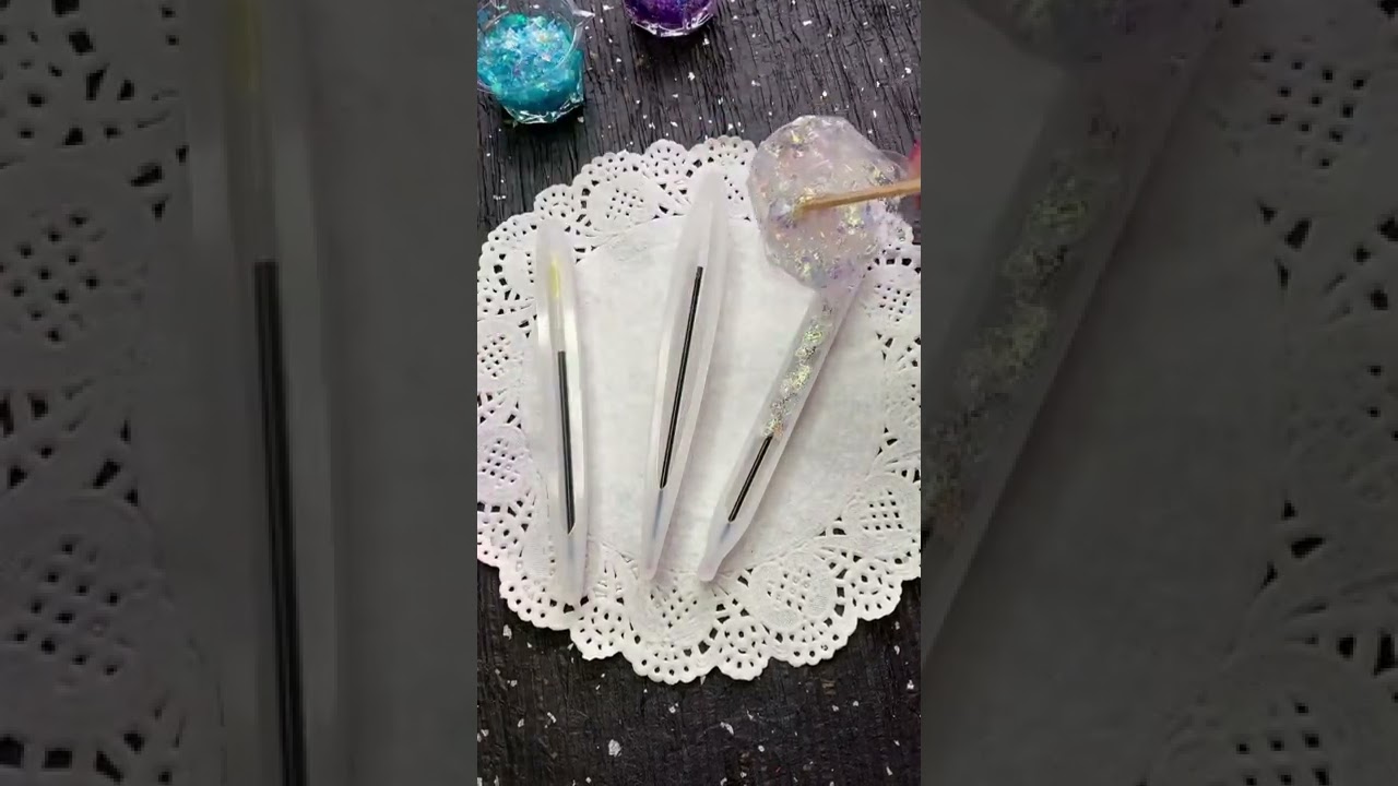 shiny resin glue pen