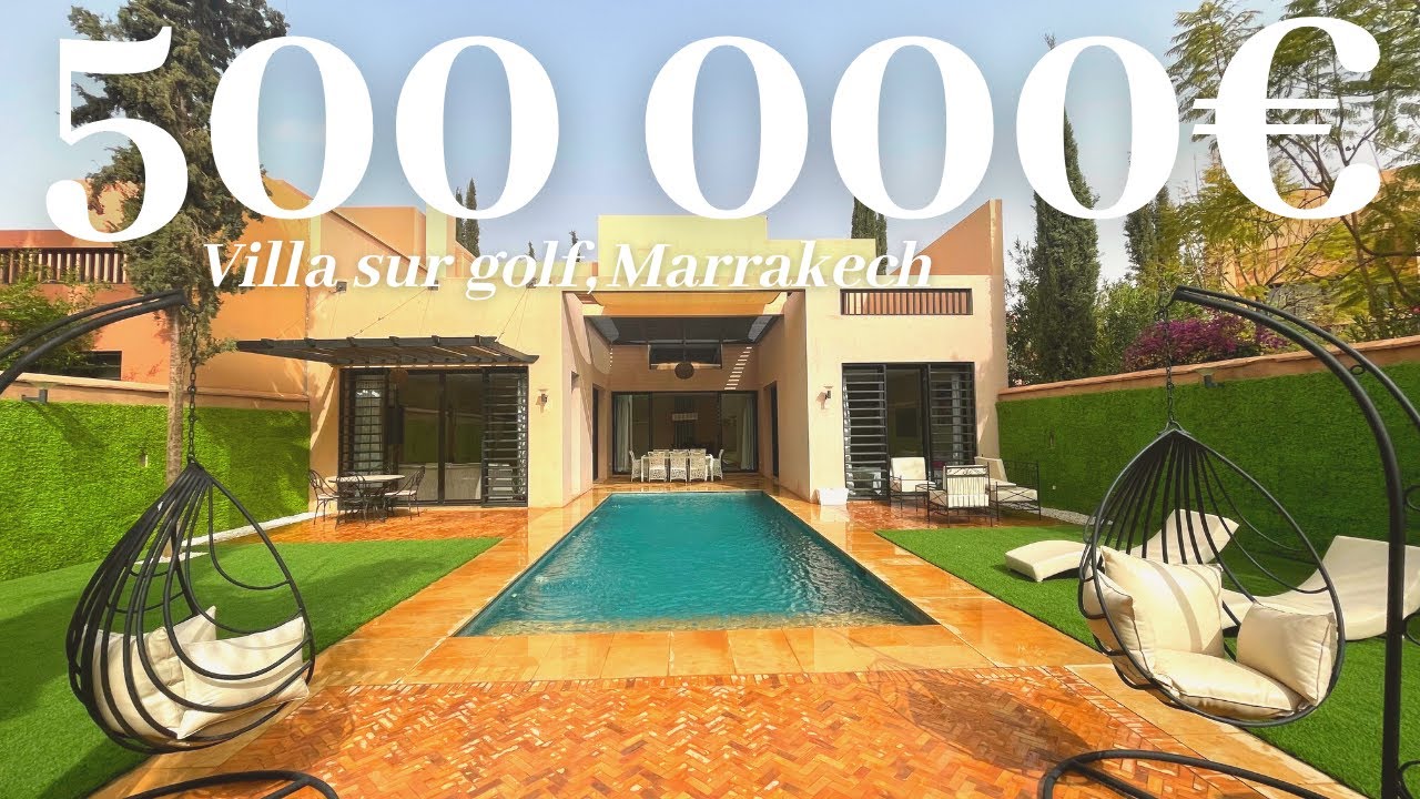 VILLA SUR GOLF À 500 000€ - MARRAKECH