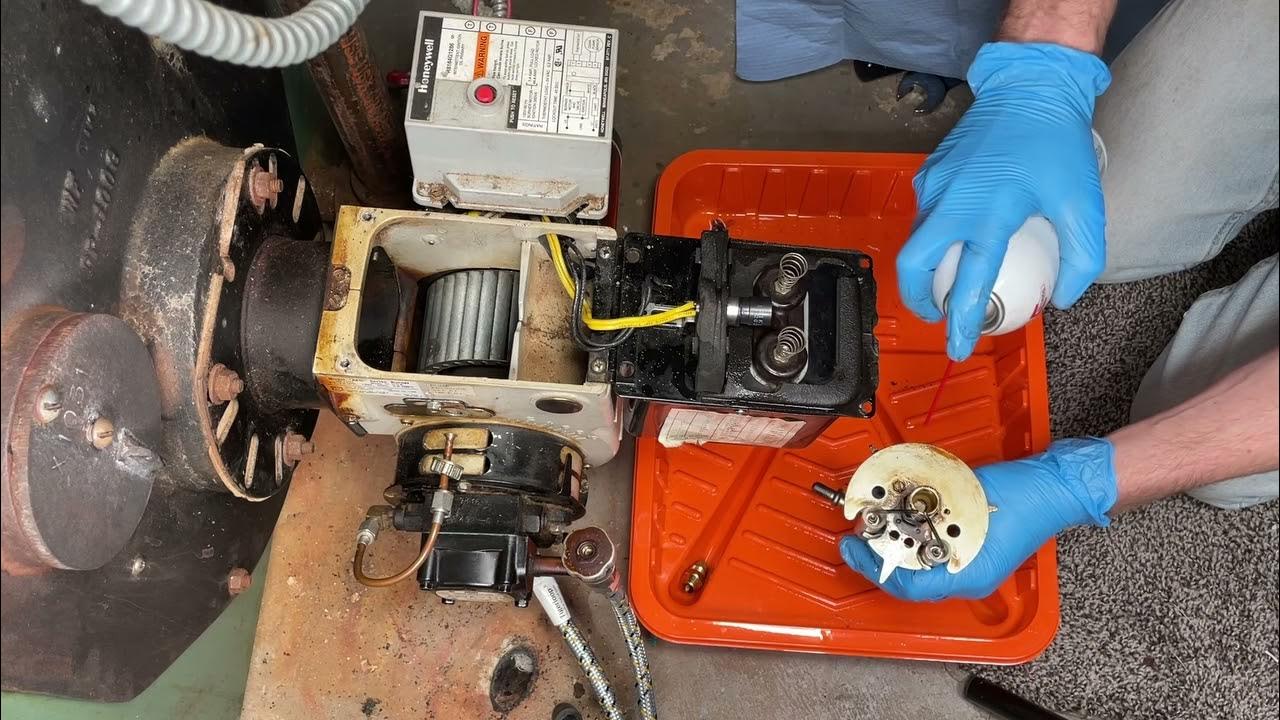 Replacing Nozzle on Oil Fired Beckett Burner YouTube