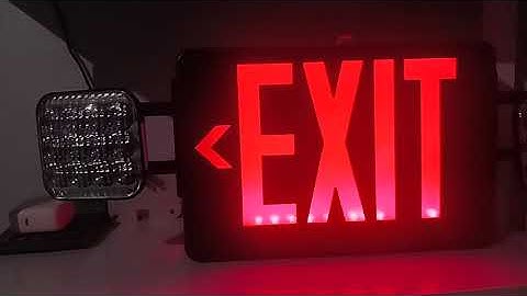 My red exit sign combo Review