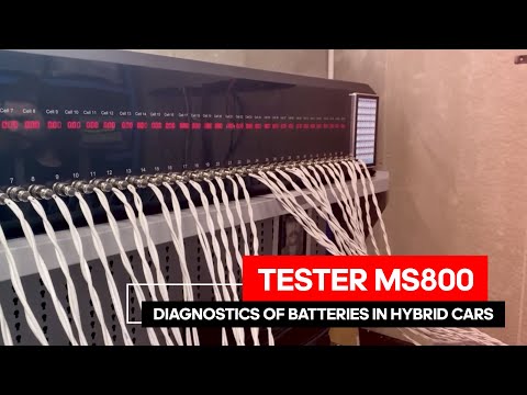 Tester MS800. Diagnostics of batteries in hybrid cars