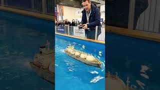This Giant Gas Carrier Is Actually RC Controlled #rcboat #miniature #USA #satisfying #shorts