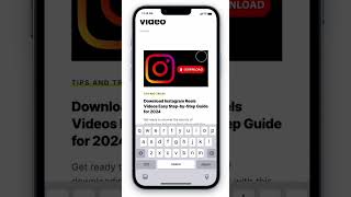 How To Download Instagram Reels Video screenshot 1