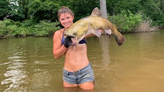 Catfish Noodling: Grabbing Flatheads with the LEGENDS!
