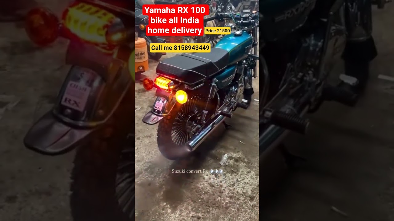Yamaha RX 100 bike selling all India home delivery available my contact number 8158943449
