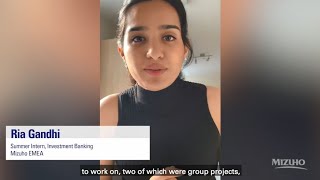Listen to Ria's advice on how to complete a virtual internship.