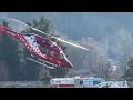 Bell 429 HB-ZSU Air Zermatt takeoff Sion airport Valais Switzerland 21.01.2026