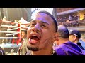 Rolly Romero ringside REACTION to Barroso DESTROYING Davies in one round!