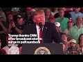 Trump Thanks CNN After Broadcast Shows Surge in Poll Numbers