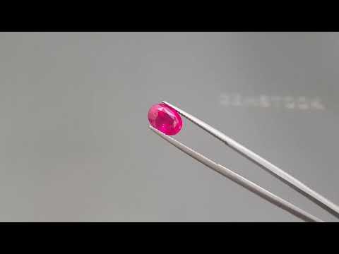 Unheated Pigeon Blood ruby in oval cut 3.54 ct, Mozambique Video  № 2