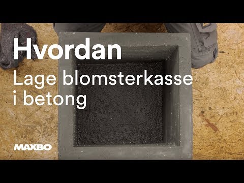 Hvordan lage blomsterkasse i betong
