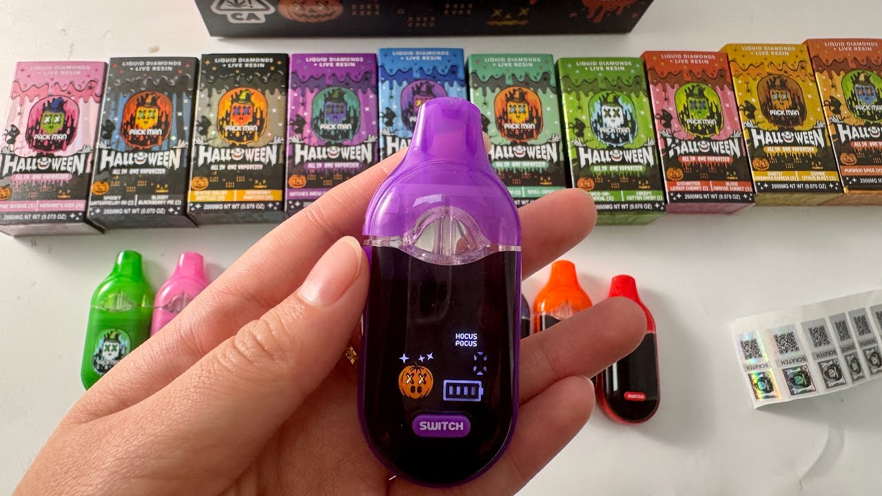Packman Halloween Edition Dual Chamber 1g+1g empty disposable vape