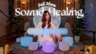 Download lagu (30 Mins) Full Moon Sound Healing | Surrender to the Flow — Release, Reflect, Recharge