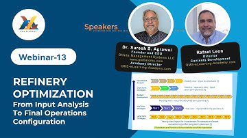 Webinar 13: Refinery Optimization - From Analysis, Configuration to Operations