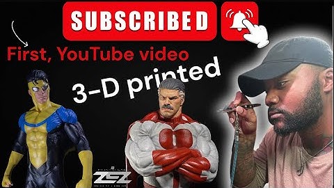 how to paint 3-D prints of Omni man and invincible