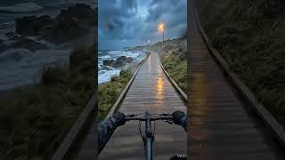 Coastal Storm Cycling Lofi  Beats to Ride and Relax on the Boardwalk