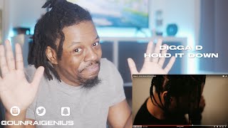 Digga D - Hold It Down (Official Video) | Genius Reaction